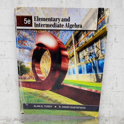 Elementary and Intermediate Algebra Hardcover By Tussy, Alan S. GOOD