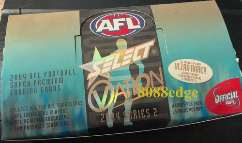 (2) 2004 SELECT OVATION AFL FACTORY SEALED PACKS: ULTRA RARE CAPTAIN SIGNATURE ? - Picture 3 of 4