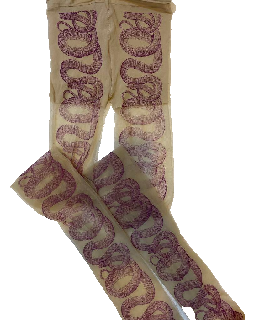 下着・アンダーウェア hysteric glamour snake tattoo stocking HYSTERIC GLAMOUR SNAKE design stockings purple NEW | eBay