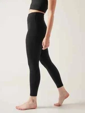 Athleta S SMALL Transcend High Rise 7/8 Tight Leggings, Black Yoga Workout NWT