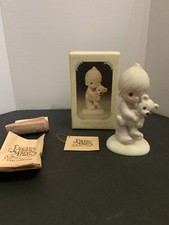 1982 Enesco Precious Moments Jesus Loves Me Figurine No. E-4278