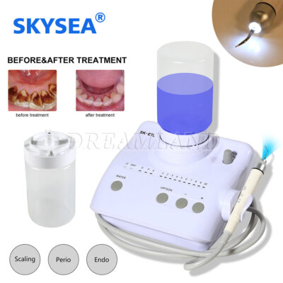 E1L Dental Ultrasonic Scaler LED Detachable Handpiece+ 5Tips+ 2 Bottles fit EMS