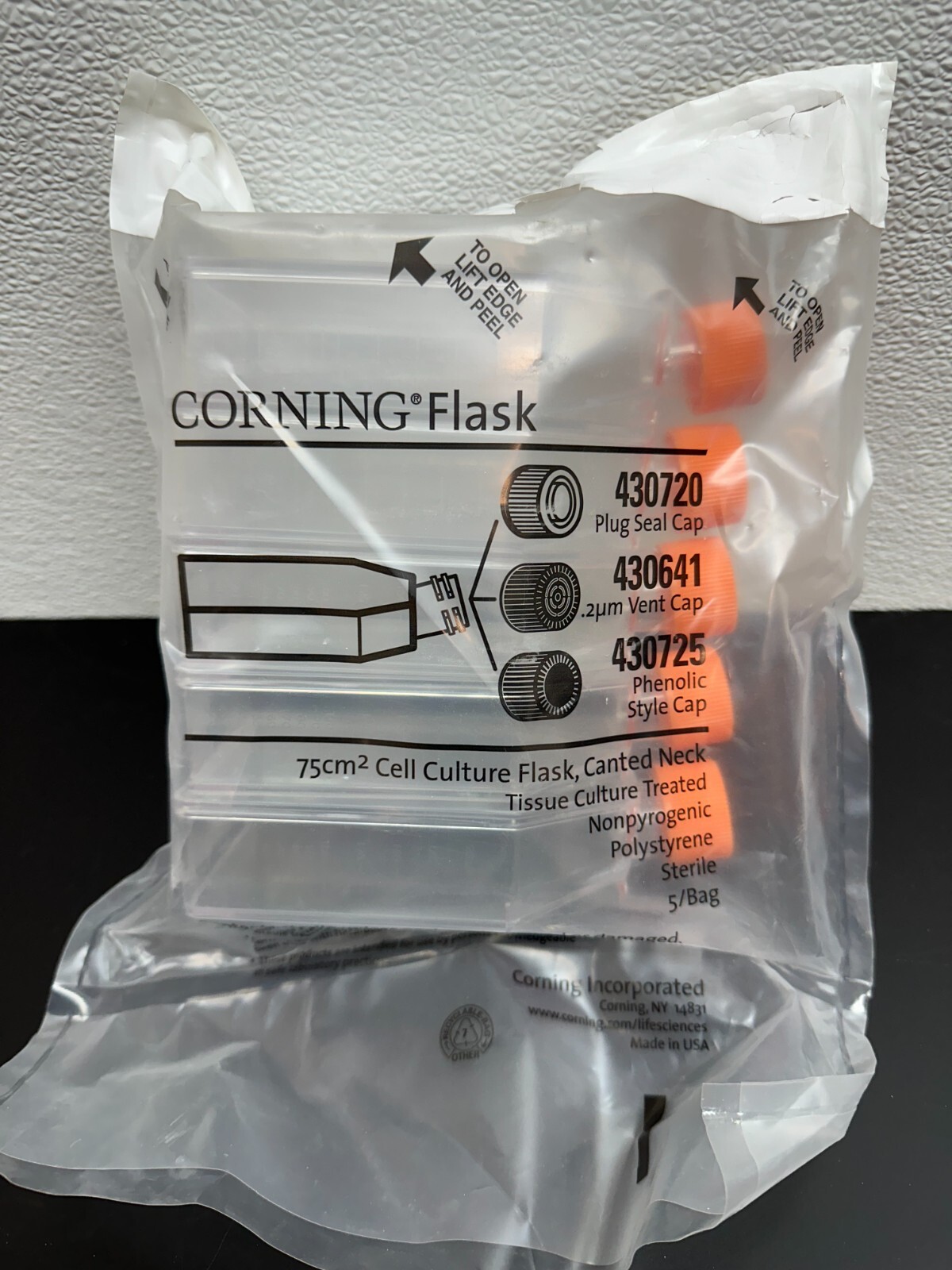Corning Flask 75cm2 Cell Culture Flask 430720 430641 430725 | eBay