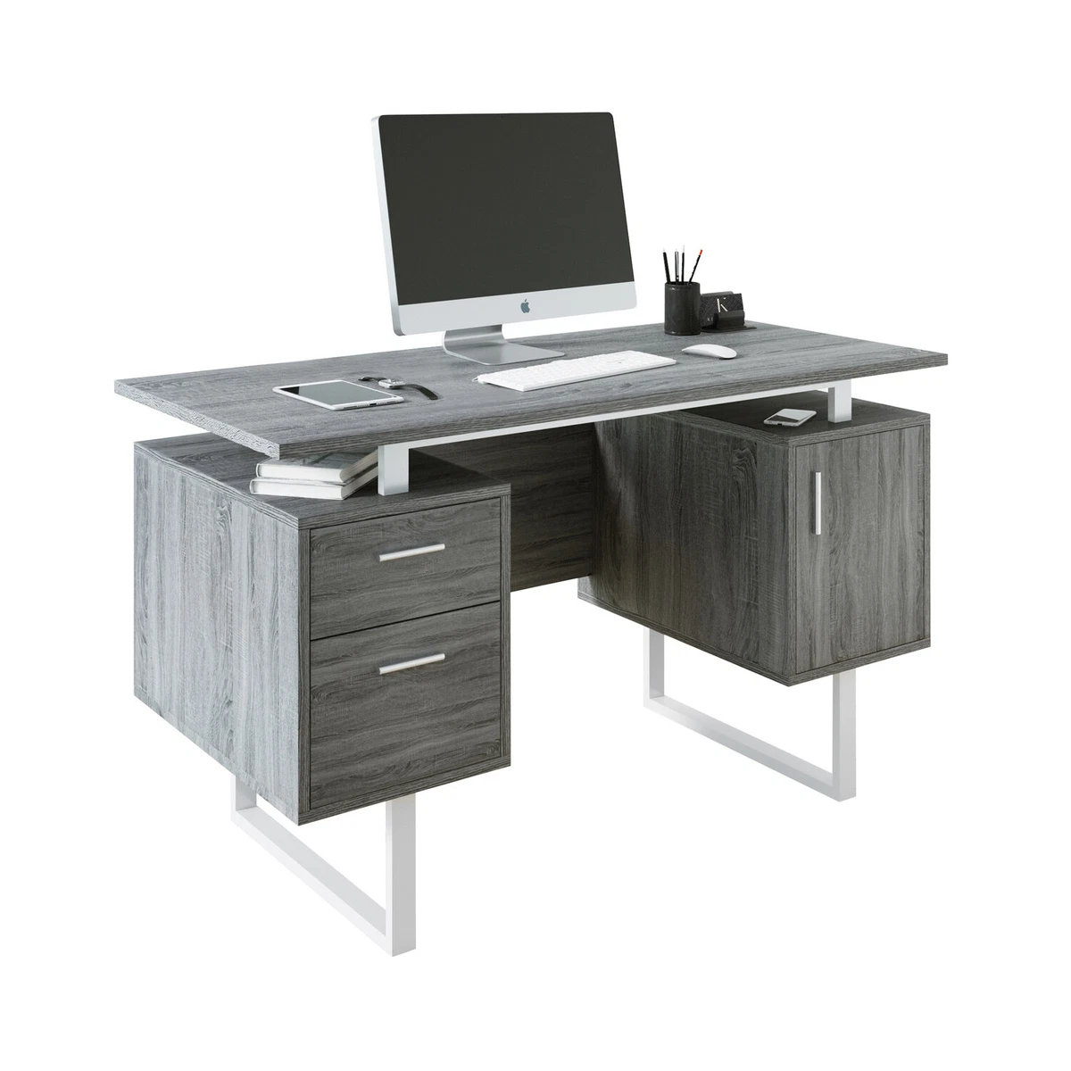 Techni mobili desk white deals