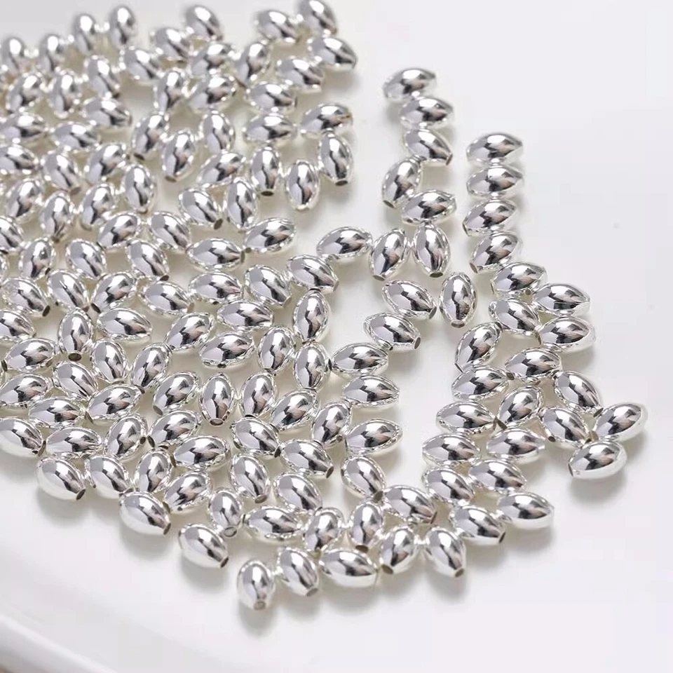 20pcs Rice Spacer Beads,Smooth Tube Bead,14K Gold Plated Brass Barrel Shape Bead - Image 4 of 4