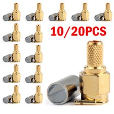 10/20 Pcs Connector SMA Male Plug Crimp RG58 RG142 LMR195 RG400 Cable Straight