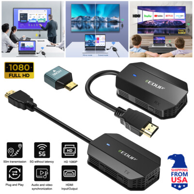 5G 4K Wireless HDMI Video Transmitter&Receiver Extender Display for TV Stick 50m