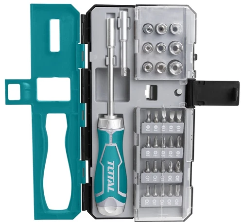 Total 33 Piece Screwdriver & Bit Set