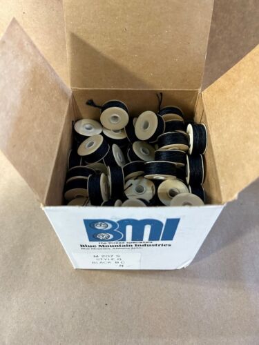 207 (TEX 210) STYLE G BMI BLACK NYLON BOBBINS 1 GROSS (144 PCS) - Picture 2 of 3