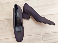 Calvin Klein NWOB Black Fabric Mid Heel Pump. Size 8M
