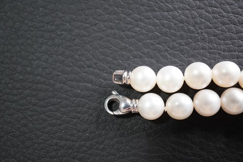 Collana girocollo di perle naturali bianche d'acqua dolce - Foto 4 di 7