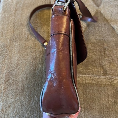 Vintage Valentina leather satchel shoulder bag purse Made in Italy, $26.79 - Photo 6