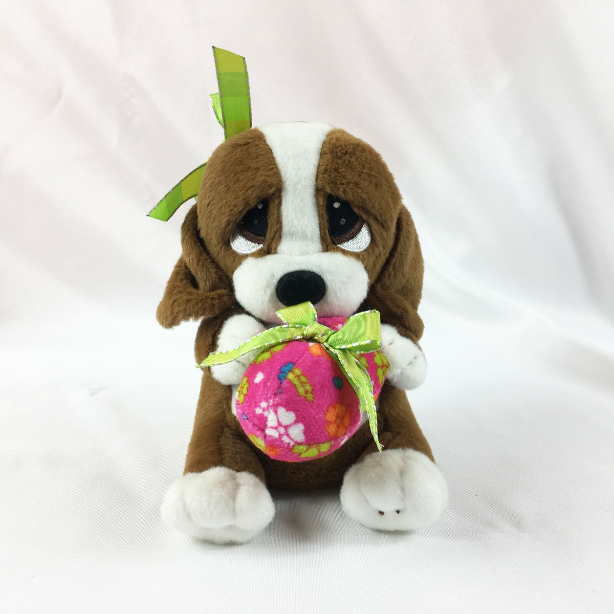 A21 Sad Sam Honey Puppy Dog Ribbon Gift Birthday Plush 8