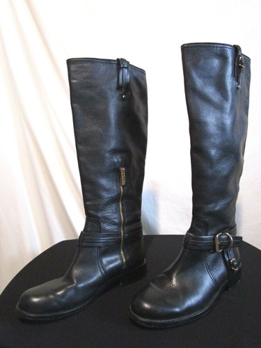Vince Camuto Kabo Black Leather Knee 