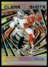KHALIL MACK 2018 PANINI ILLUSIONS CLEAR SHOTS GOLD 239/299 #CS-KM