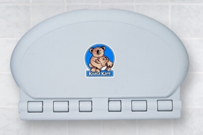 KOALA KARE  KB208-01 OVAL BABY CHANGING STATION Grey Surface Mounted