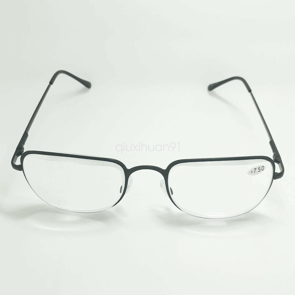 Reading Glasses +6.5 +7.0 +7.5 +8.0 Highly Strength Metal Frame Eyewear