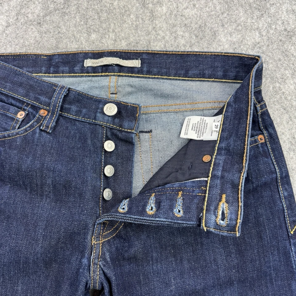 Vince Mens Jeans 29x32 Blue Selvege Demin Button Fly 5 Pocket - Image 4 of 4