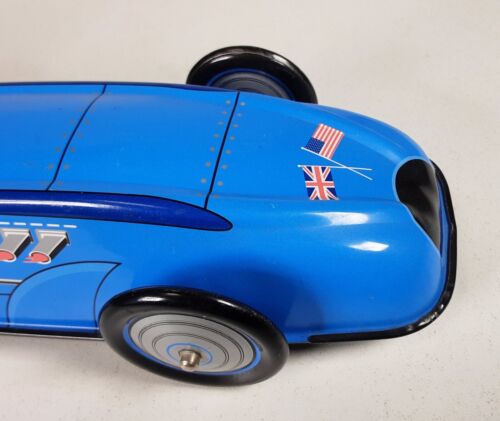 Shylling Toys, Bluebird Land Speed Record Car, Federwerk, Blech, NO Box #CW413 - Picture 13 of 15