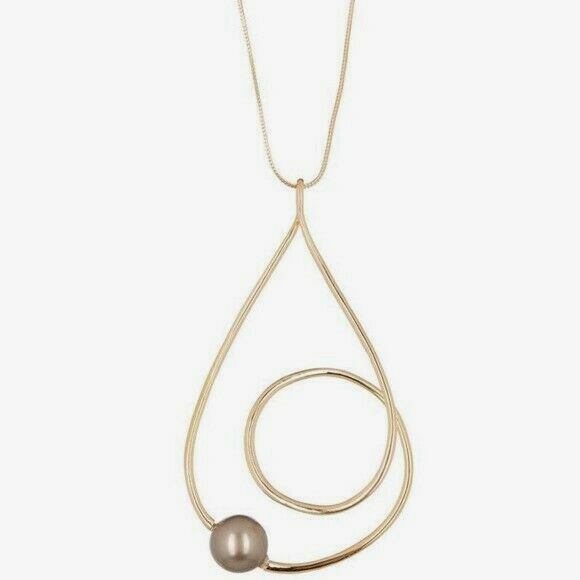 Alexis Bittar Twisted 10k Gold Plated Pendant Necklace $215  display picture 1