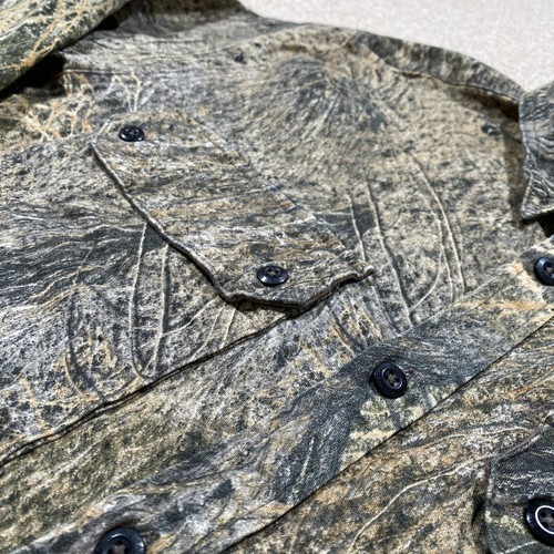 Magellan Mossy Oak Shirt Mens Large Hunting Camo Button Up Stretch USA American - Picture 3 of 13