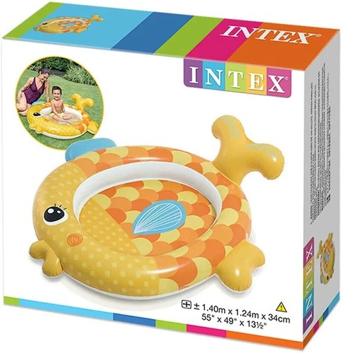 Intex Goldfish Baby Planschbecken aufblasbar Spaß Kleinkinder Kinder Garten - Bild 4 von 4