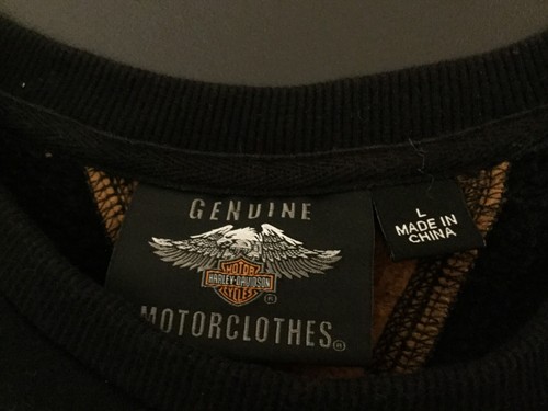 Sudadera grande Harley Davidson SPELL OUT para motocicleta - Imagen 2 de 6