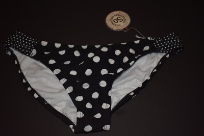 black polka dot bikini bottoms