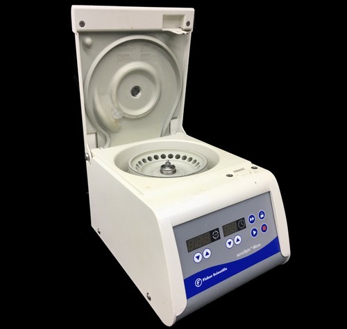Fisher 75003241 AccuSpin Micro Centrifuge w/ 13k rpm Fixed Angled Rotor ~ REPAIR - 第 1/8 張圖片