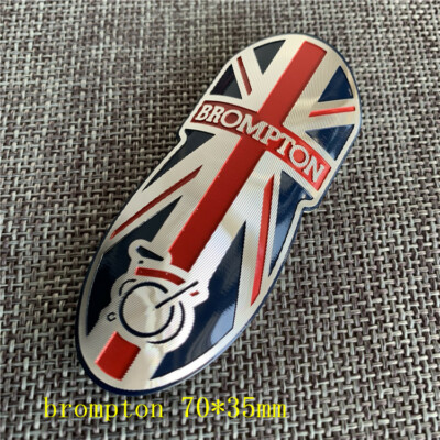 Metal Bike Head Badge BMX Decals Bicycle Fixed Gear Tube Frame