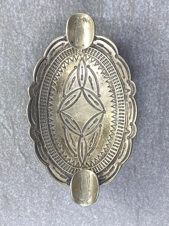 Cenicero moneda plata tribu desconocida vintage cigarro nativo americano Foto 2 de 4