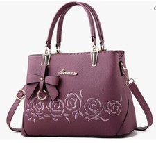  Women's Handbag Fashion PU leather Top-Handle casual Shoulder Cross-Body Bag