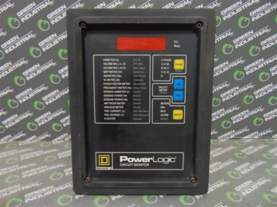 USED Square D 3020 CM-2250 Power Logic Digital Circuit Monitor with VPM-277-C1