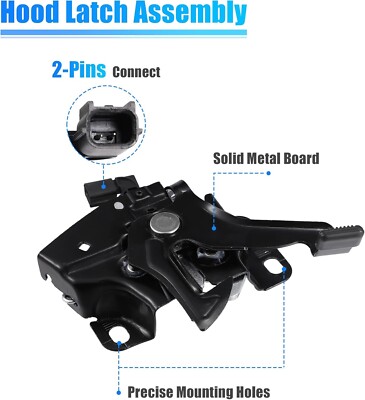 Hood Latch Lock Fit for 2008-2012 Honda Accord 4 Doors 74120-TA0