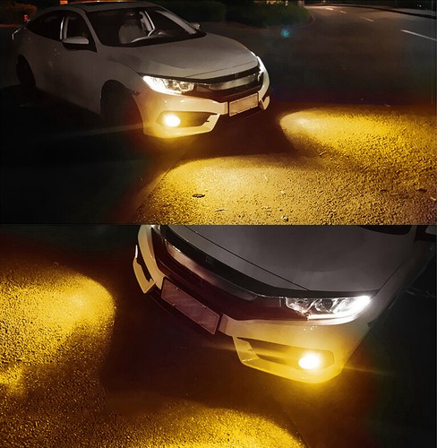 GLOFE H8 H11 92SMD LED Fog Light Bulb Golden Yellow Super Bright Lamps Upgrade - Picture 8 of 10