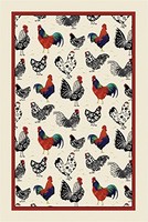 Ulster Weavers Rooster Linen Tea Towel, New, Free Shipping Ulster Weavers Rooster Linen Tea Towel, New, Free Shipping
