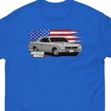 1966 Chevelle Shirt, Mens American Muscle Car Enthusiast T-Shirt