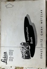 Manuel d'utilisation original Leica pour Leica IIF IIIF anglais état fantastique
