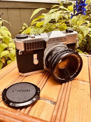 Canonflex RM 35mm SLR w/ Super-Canomatic R 50mm f/1.8 Lens - Nice