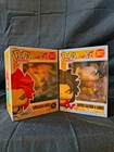funko pop dragon ball gt chase super saiyan 4 gogeta, goku non-chase, clear case