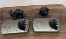 Set Pair of 2 Radio Shack 43-3102 900 MHz Wireless Intercom Tested Power Supply