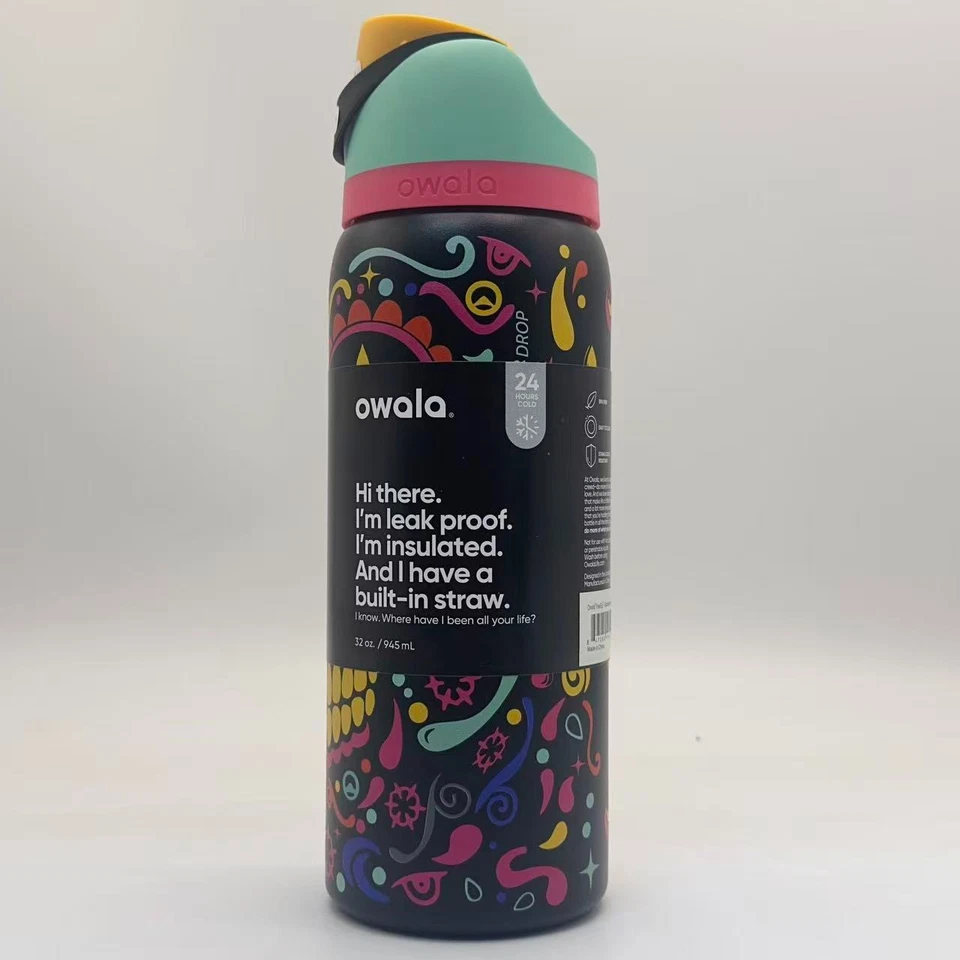 Owala FreeSip 32oz Sugar Skull Bottle – Limited Edition 2025 Gift - Image 4 of 4