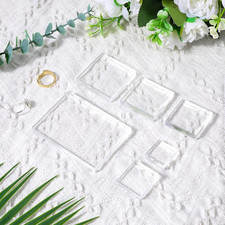 6 PCS Different Sizes Acrylic Wedding Block Showcase Transparent Photography Pro