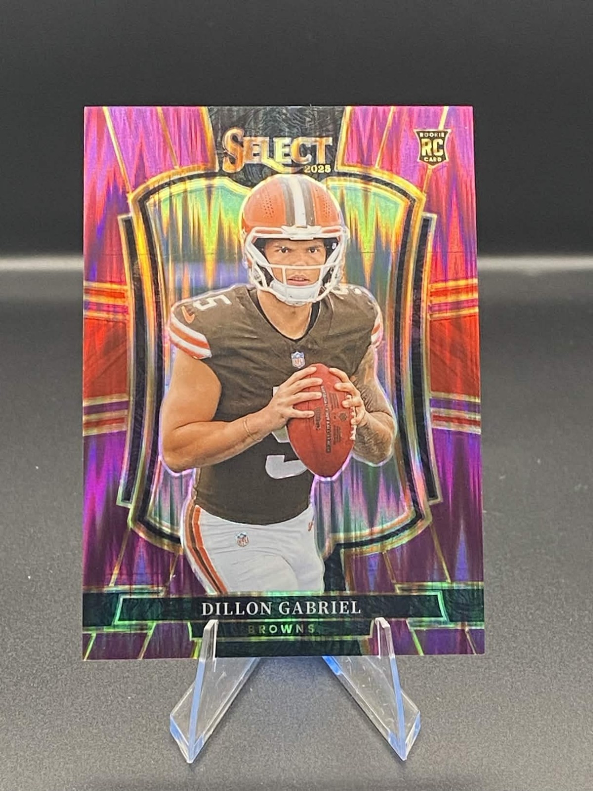 Dillon Gabriel 2025 Panini Select Purple Prizm /699 Premiere RC #154 Browns