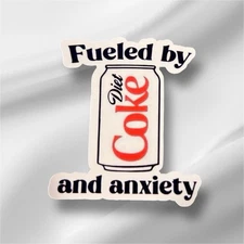 Diet Coke Sticker. Handmade 