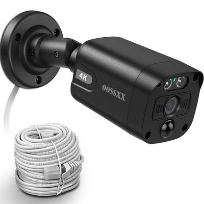 4K PoE Bullet , Add-on for NVR System, 130° Wide Angle, -Way Audio, Plug & Pl...