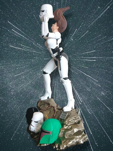 Sexy Lady Storm Trooper Figur Star Wars bemalt & zusammengebaut 12 Zoll - Bild 3 von 12