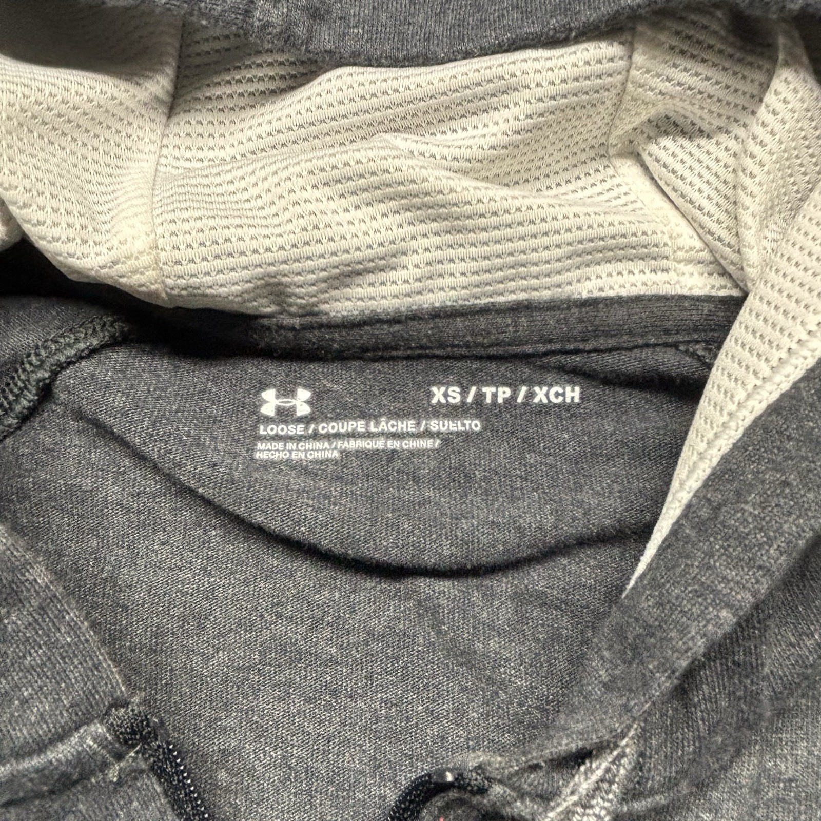 Under Armour Full Zip Athletic Wear Hoodie Sweatshirt Womens XS Gray thumbnail 2