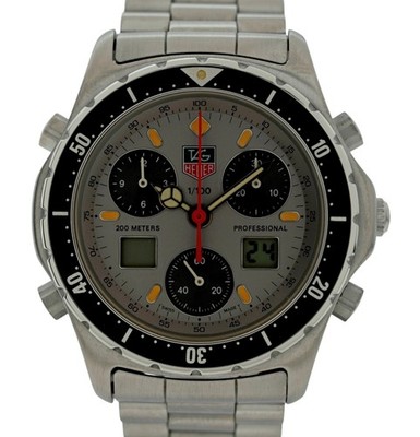 Tag Heuer 38mm Men's Professional 2000 Series Ani-Digi Chronograph Watch 270.206