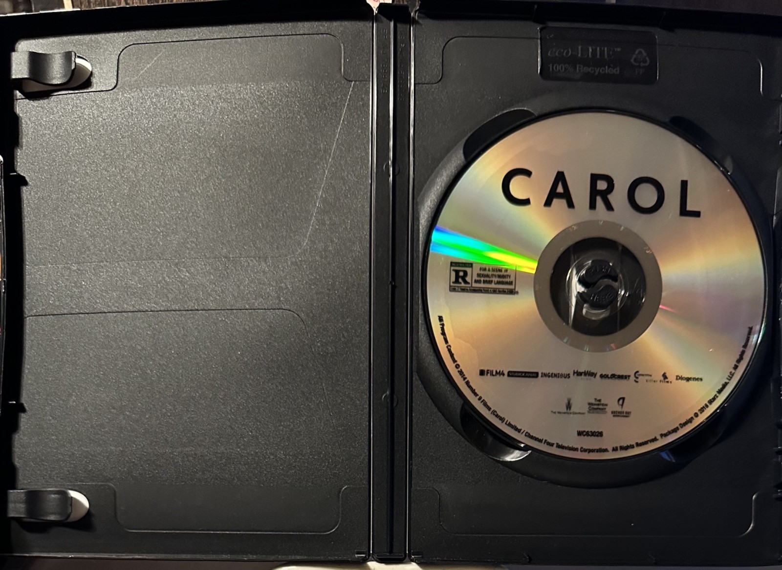 RARE! CAROL (2015) DVD Cate Blanchett, Rooney Mara & Kyle Chandler.